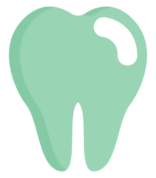 Υγιές Δόντι Απεικόνιση Διάνυσμα Λευκό Φόντο — Διανυσματικό Αρχείο