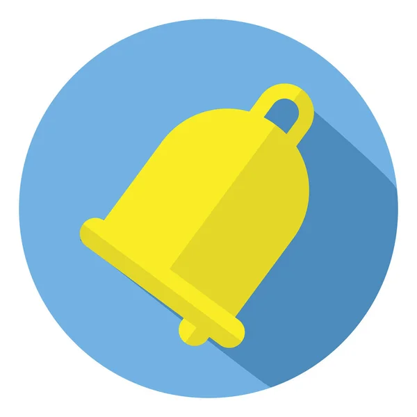 Gelbe Glocke Illustration Vektor Auf Weißem Hintergrund — Stockvektor