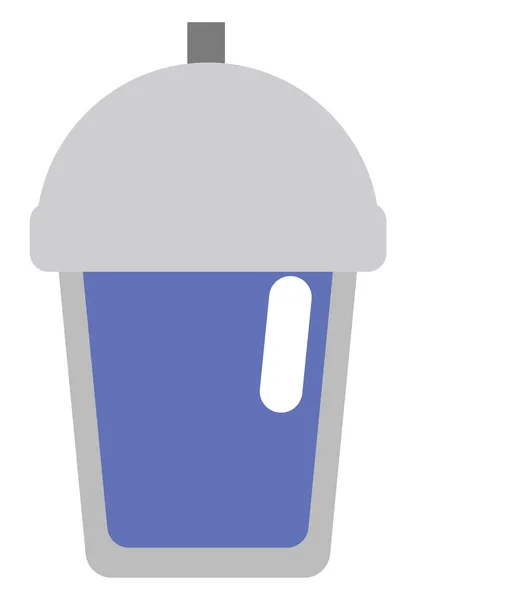 蓝色饮料 白色背景 — 图库矢量图片