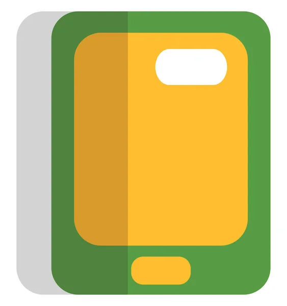 Telefono Verde Illustrazione Vettore Sfondo Bianco — Vettoriale Stock
