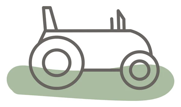 Granja Tractor Ilustración Vector Sobre Fondo Blanco — Archivo Imágenes Vectoriales