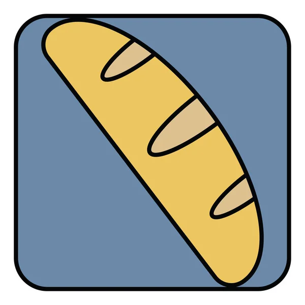 Frisches Brot Illustration Vektor Auf Weißem Hintergrund — Stockvektor