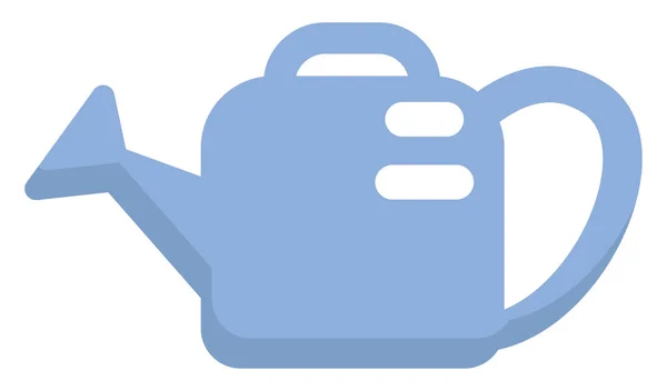 Blue Watering Can Illustration Vector White Background — Stock Vector