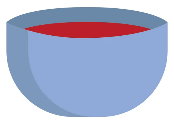 Röd Soppa Illustration Vektor Vit Bakgrund — Stock vektor