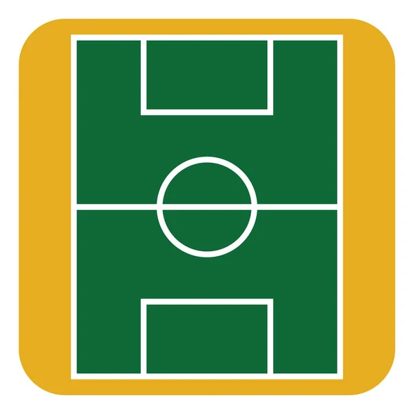 Fußballfeld Illustration Vektor Auf Weißem Hintergrund — Stockvektor