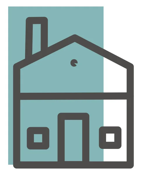 職人の家 イラスト ベクトル 白い背景 — ストックベクタ