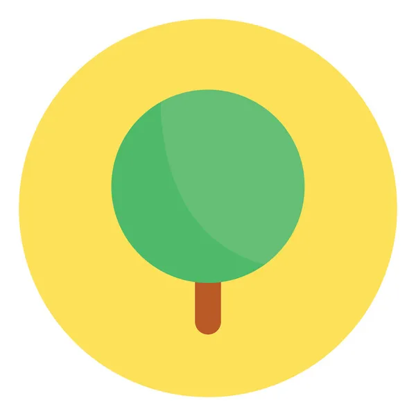 Helado Verde Sobre Palo Ilustración Vector Sobre Fondo Blanco — Archivo Imágenes Vectoriales