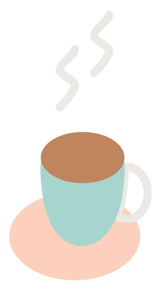 Taza Café Ilustración Vector Sobre Fondo Blanco — Vector de stock