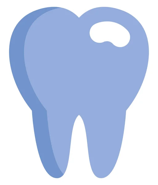 Υγιές Δόντι Απεικόνιση Διάνυσμα Λευκό Φόντο — Διανυσματικό Αρχείο