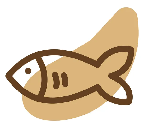Pet Fish Ilustracja Wektor Białym Tle — Wektor stockowy