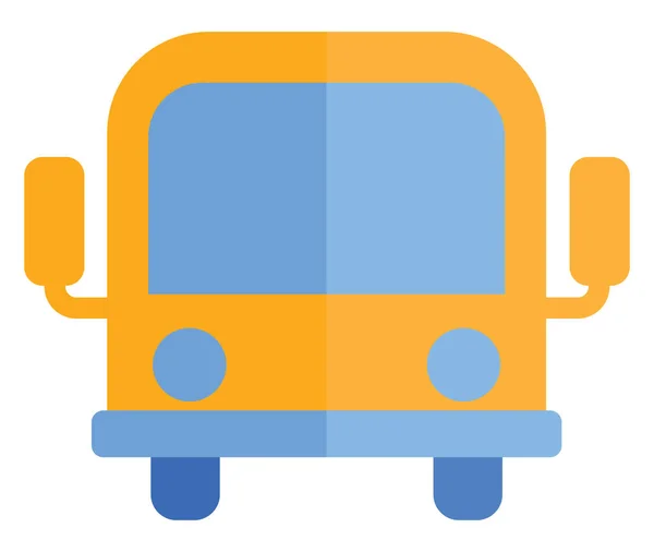 Schoolbus Illustratie Vector Een Witte Achtergrond — Stockvector