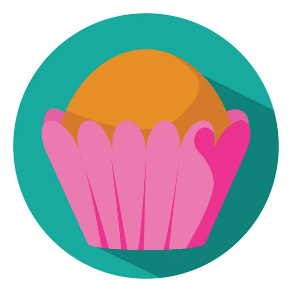 Süßer Muffin Illustration Vektor Auf Weißem Hintergrund — Stockvektor