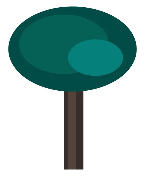 Zielone Abstrakcyjne Drzewo Ilustracja Wektor Białym Tle — Wektor stockowy