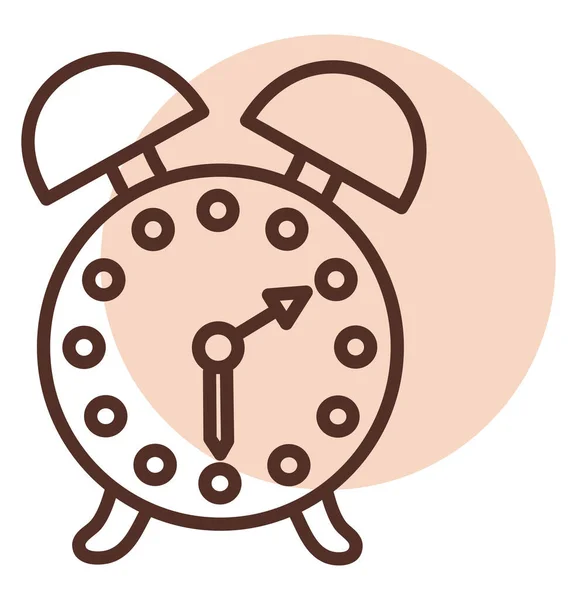 Petite Horloge Illustration Vecteur Sur Fond Blanc — Image vectorielle