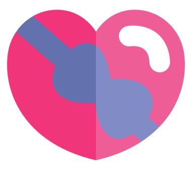 Düğün hediyesi, illüstrasyon, vektör, beyaz arka planda..