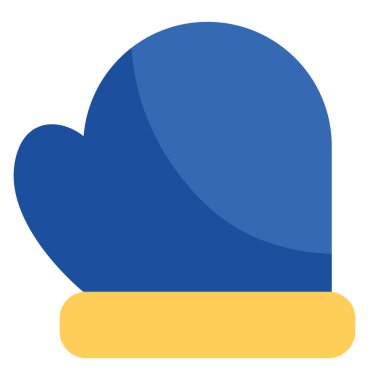 Beyaz arka planda kış eldivenleri, illüstrasyon, vektör.