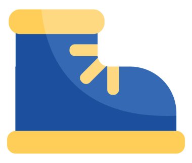 Kışlık botlar, illüstrasyon, vektör, beyaz arka plan.