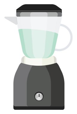 Blender makinesi, illüstrasyon, beyaz arkaplan üzerindeki vektör.