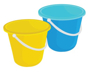 Renkli kovalar, illüstrasyon, beyaz arkaplan üzerindeki vektör.