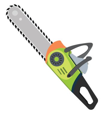 Testere, illüstrasyon, beyaz arkaplan üzerindeki vektör.