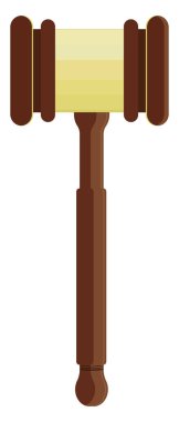 Mahkeme çekici, illüstrasyon, beyaz arkaplandaki vektör.