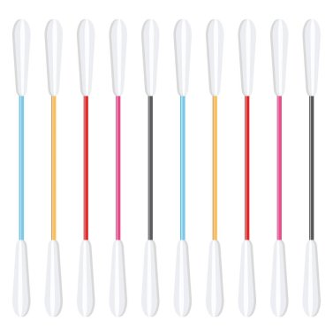 Pamuk tomurcuk, illüstrasyon, beyaz arkaplan üzerindeki vektör.