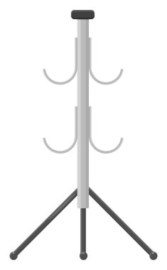 Ceket askısı, illüstrasyon, beyaz arkaplandaki vektör.