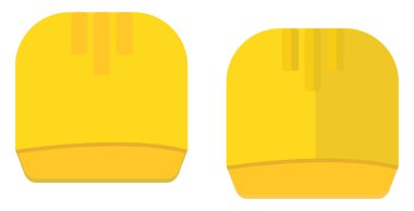 Yapım başlığı, illüstrasyon, beyaz arkaplan üzerindeki vektör.