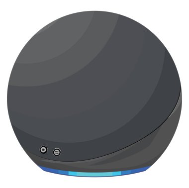 Yankı hoparlörü, illüstrasyon, beyaz arkaplan üzerindeki vektör.