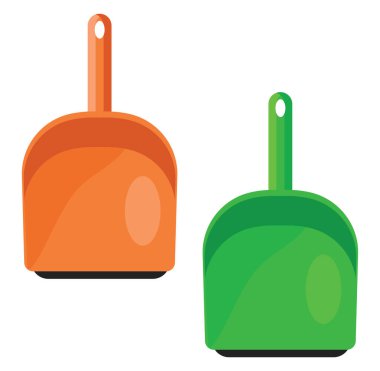 Toz pedi, illüstrasyon, beyaz arkaplandaki vektör.