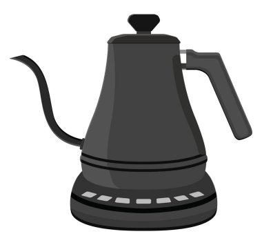 Elektrik ısıtıcısı, illüstrasyon, beyaz arkaplan üzerindeki vektör.