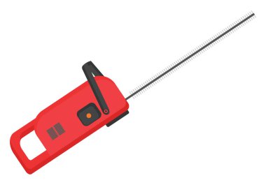 Çit budayıcı, illüstrasyon, beyaz arkaplan üzerindeki vektör.