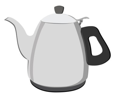 Sıcak kap, illüstrasyon, beyaz arkaplanda vektör.