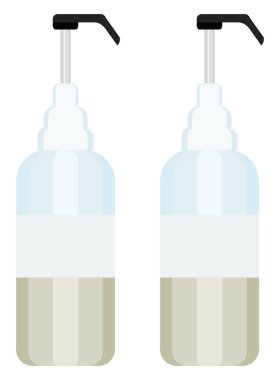 Sıvı sabun, illüstrasyon, beyaz arkaplan üzerindeki vektör.