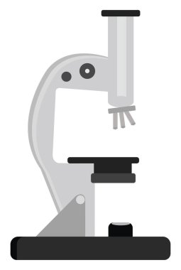 Mikroskop, illüstrasyon, beyaz arkaplan üzerindeki vektör.