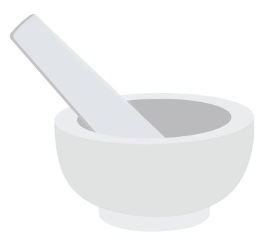 Havan topu, illüstrasyon, beyaz arkaplan üzerindeki vektör.