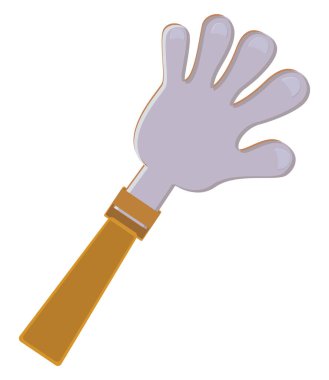 Plastik eldiven, illüstrasyon, beyaz arkaplan üzerindeki vektör.