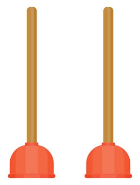 Kırmızı pompa, illüstrasyon, beyaz arkaplandaki vektör.