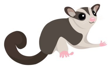 Şeker planörü, illüstrasyon, beyaz arkaplandaki vektör.