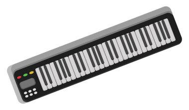 Sentezleyici, illüstrasyon, beyaz arkaplan üzerindeki vektör.