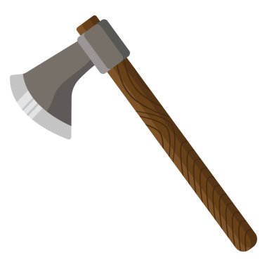 Tahta balta, illüstrasyon, beyaz arkaplanda vektör.