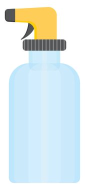 Su püskürtme şişesi, illüstrasyon, beyaz arka planda vektör..