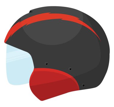 Bisiklet kaskı, illüstrasyon, beyaz arka planda vektör.