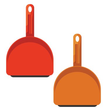 Beyaz zemin üzerinde iki toz pedi, illüstrasyon, vektör.