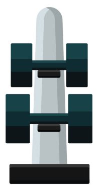 Spor salonu ağırlıkları, illüstrasyon, beyaz arkaplandaki vektör.