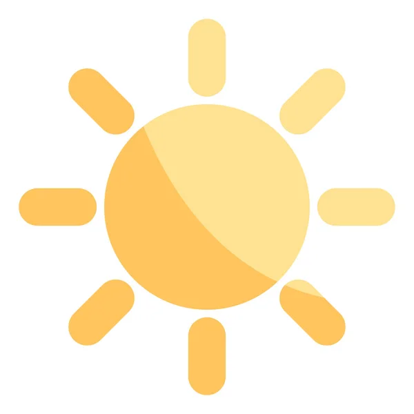 Slunečný Den Ilustrace Vektor Bílém Pozadí — Stockový vektor