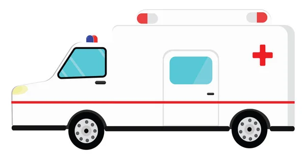 Rettungswagen Illustration Vektor Auf Weißem Hintergrund — Stockvektor
