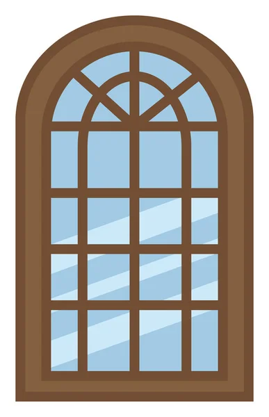 Vieille Fenêtre Illustration Vecteur Sur Fond Blanc — Image vectorielle
