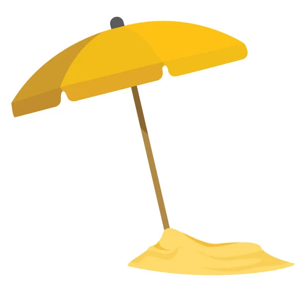 Beach Umbrella Illustration Vector White Background — Stock Vector