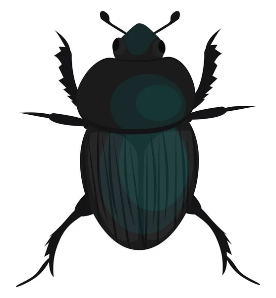 Escarabajo Insecto Ilustración Vector Sobre Fondo Blanco — Archivo Imágenes Vectoriales